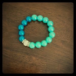 Blue Beaded Bracelet